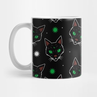 Desain Cat black home pattern Mug